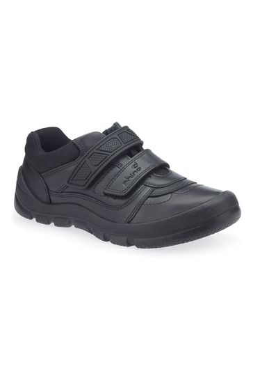 Start-Rite Rhino Warrior Black Leather School Shoes