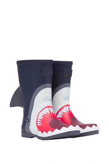 Joules Shark Print Wellies