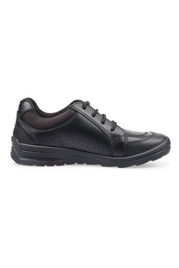 Start-Rite Yo Yo Black Leather School Shoes Wide Fit