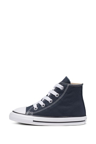 Converse Navy Infant Little Kids Chuck Ox High Trainers