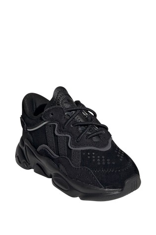 adidas Originals Ozweego Black Infant Elasticated Lace Trainers