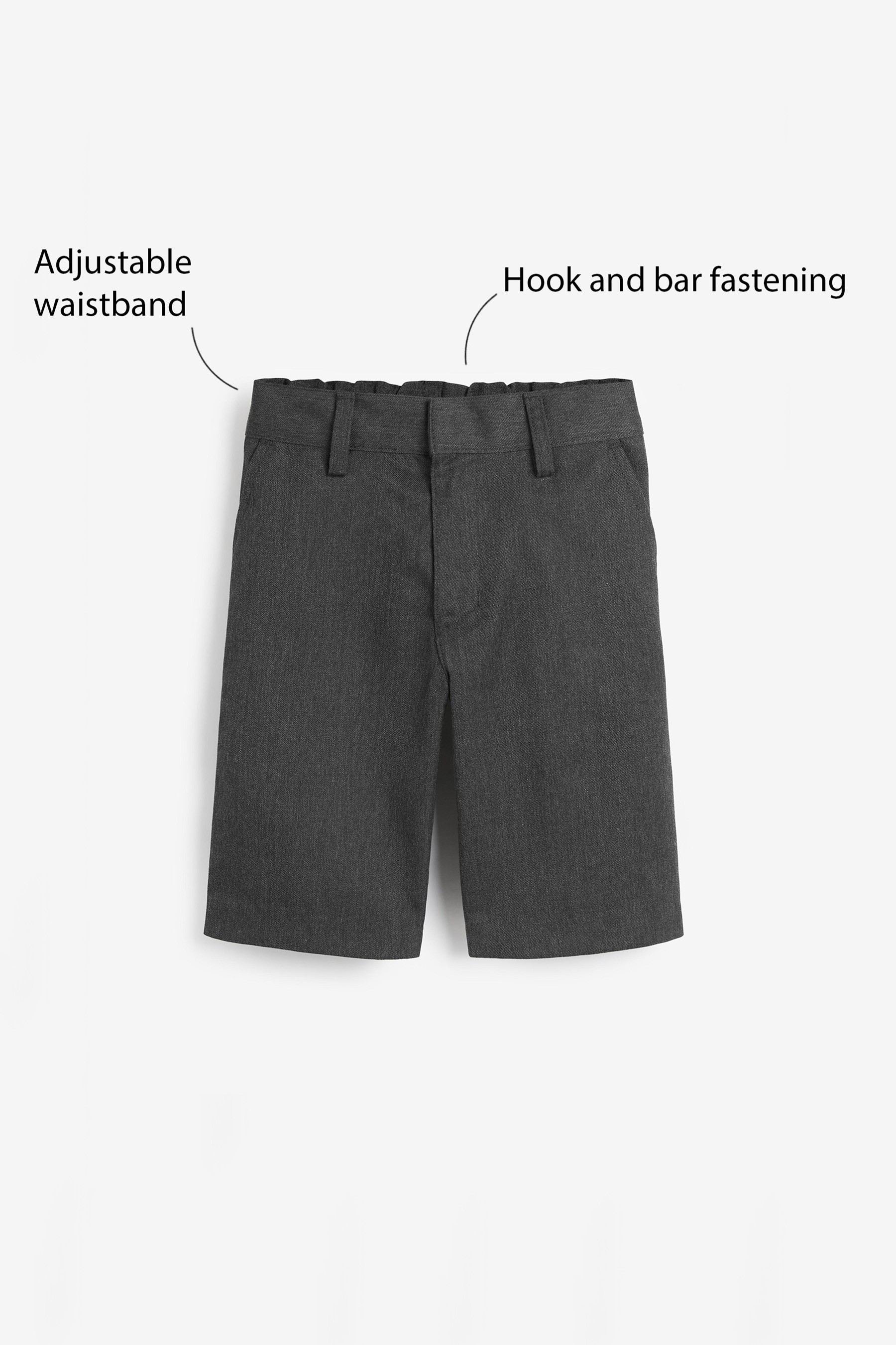 Flat Front Shorts (3-14yrs) Regular Waist