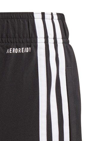 adidas Black 3 Stripe Woven Shorts