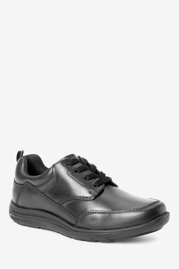 School Leather Lace-Up Shoes Narrow Fit (E)