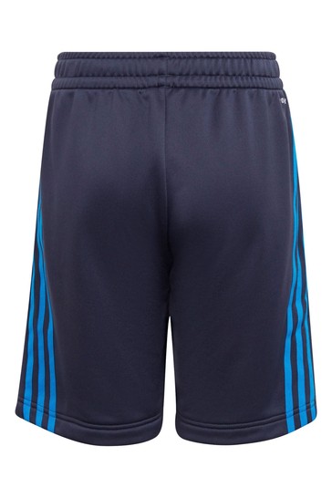 adidas Black Performance 3 Stripe Shorts