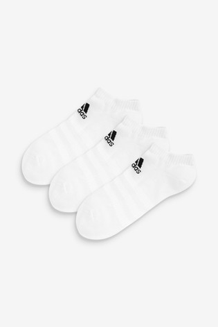 adidas Kids White Trainer Socks 3 Pack