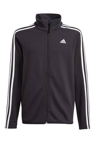 بدلة رياضية سوداء 3 أشرطة من adidas