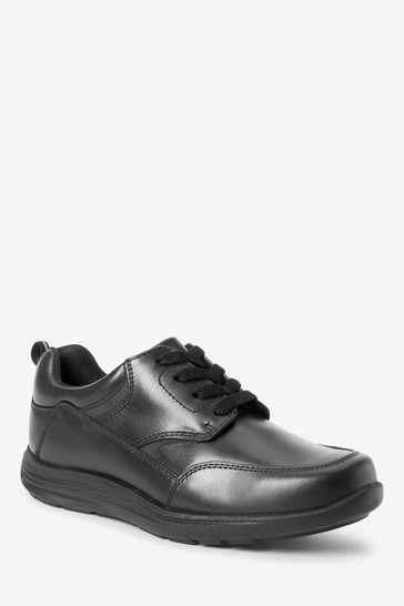 School Leather Lace-Up Shoes Extra wide (H)