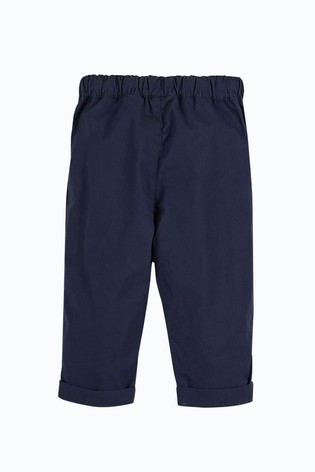 Frugi Navy Blue Organic Cotton Plain Trousers