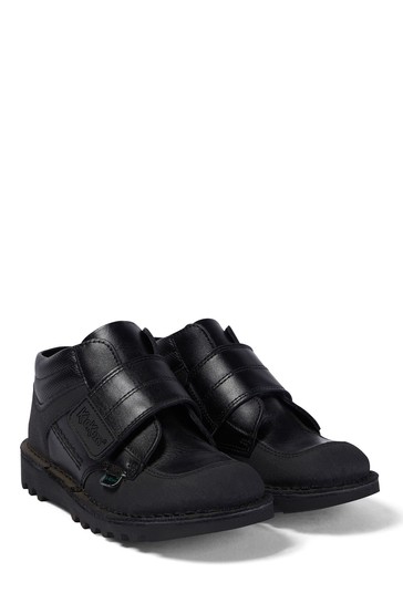 Kickers Black Kick Mid Scuff Shoes