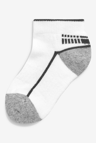 5 Pack Cushioned Footbed Sports Trainer Socks