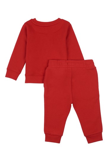 U.S. Polo Assn. Red Sport Crew And Joggers Set