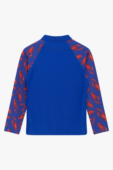 Trotters London Blue Lobster Rash Vest