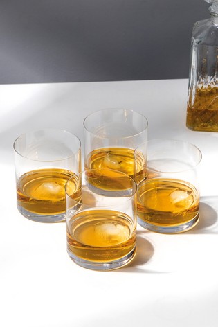 Set of 4 Mikasa Double Old Fashioned Glass