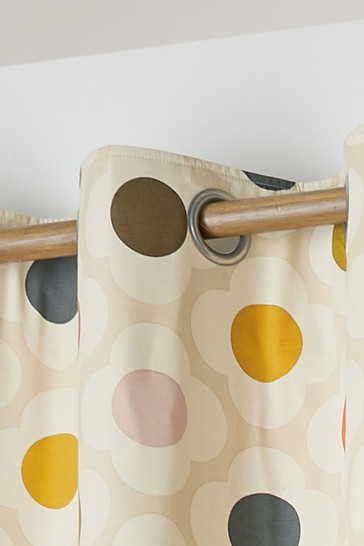 Orla Kiely Spot Flower Blackout Eyelet Curtains