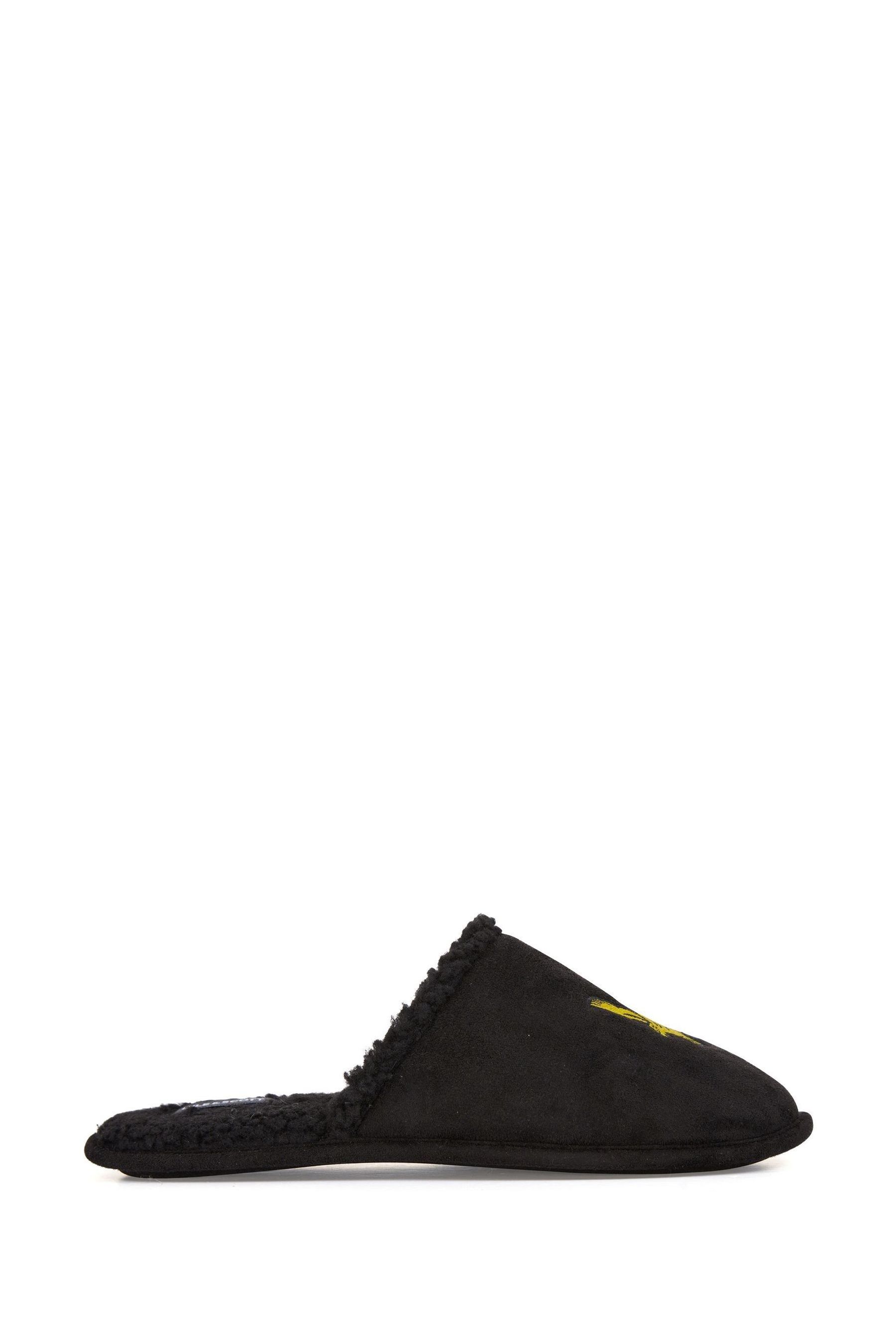 Lyle & Scott Black Slippers