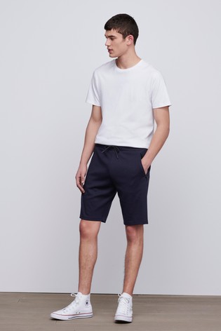 Zip Pocket Jersey Shorts Straight Fit