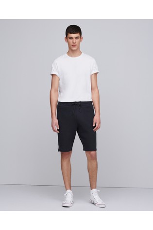 Zip Pocket Jersey Shorts Straight Fit