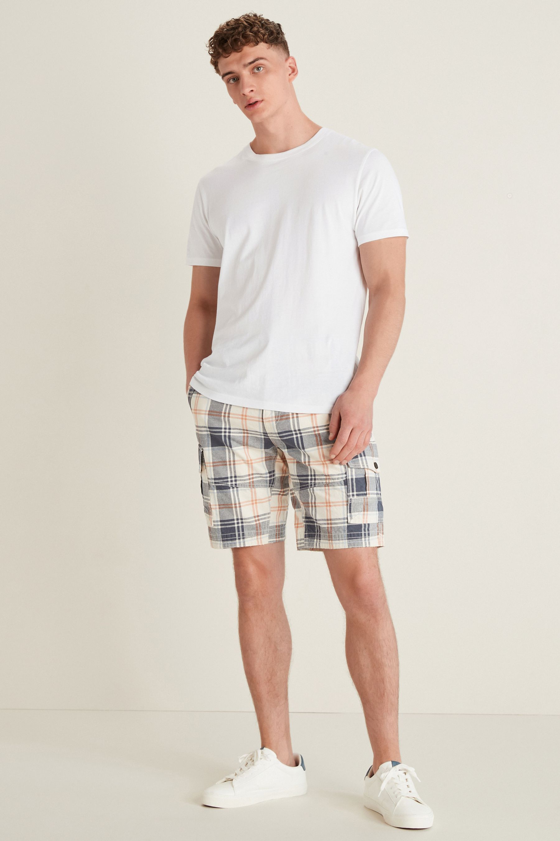 Premium Laundered Cargo Shorts Longer Length