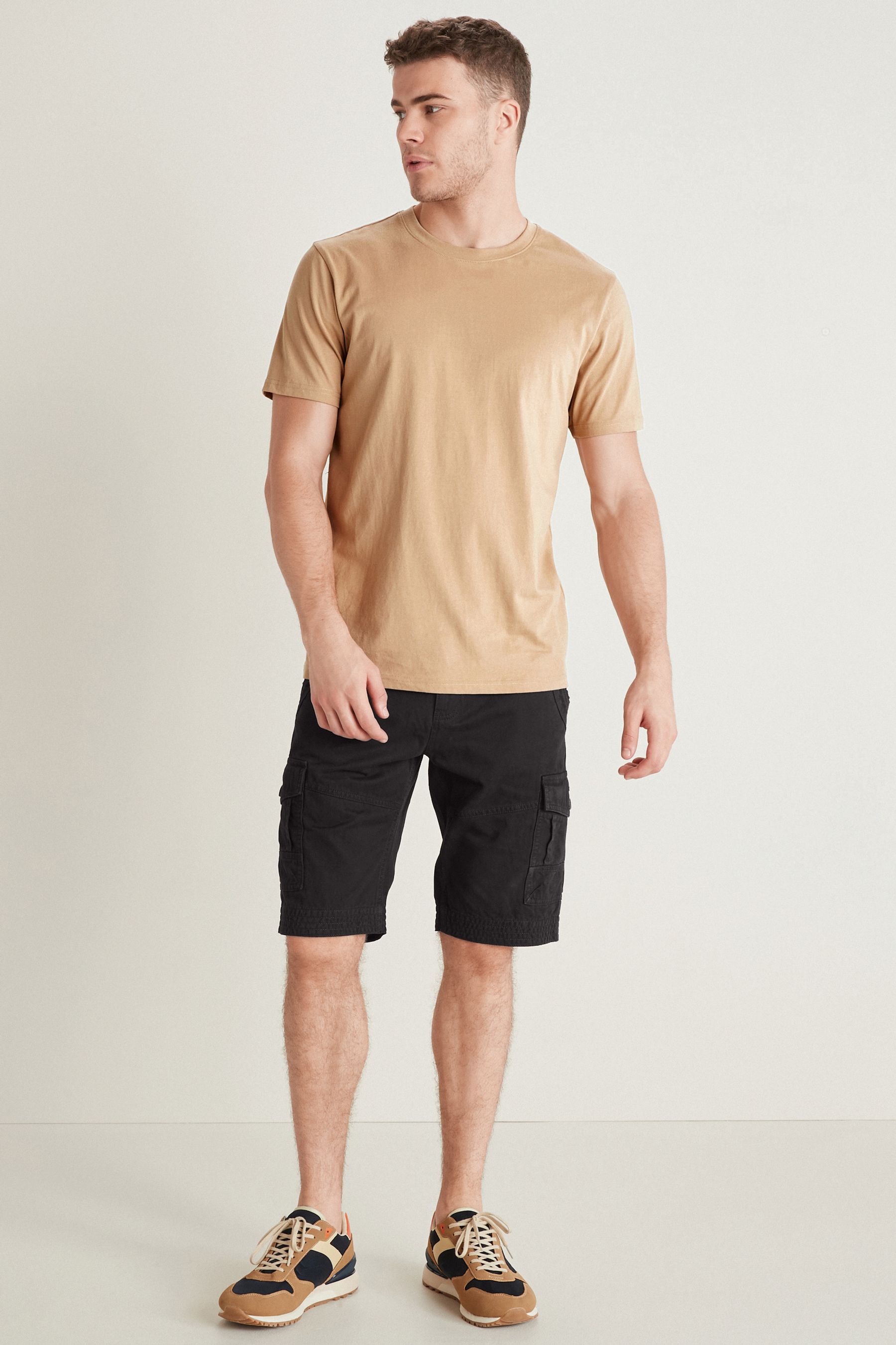 Premium Laundered Cargo Shorts Longer Length