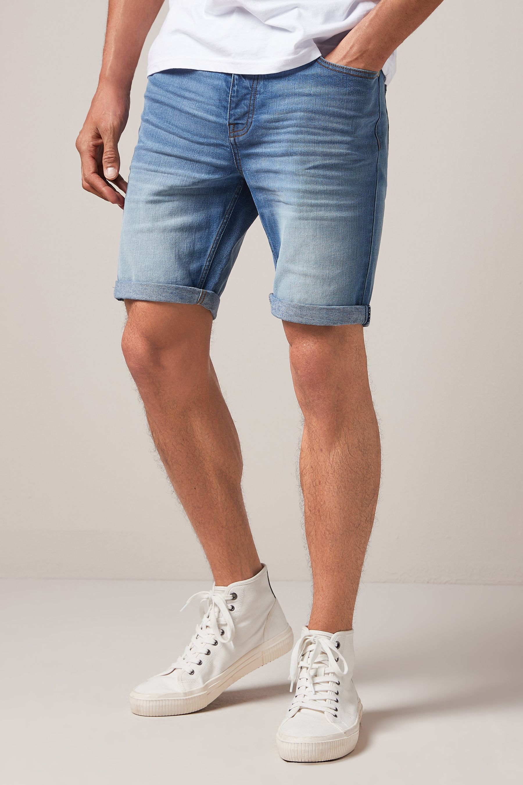 Denim Shorts Slim Fit