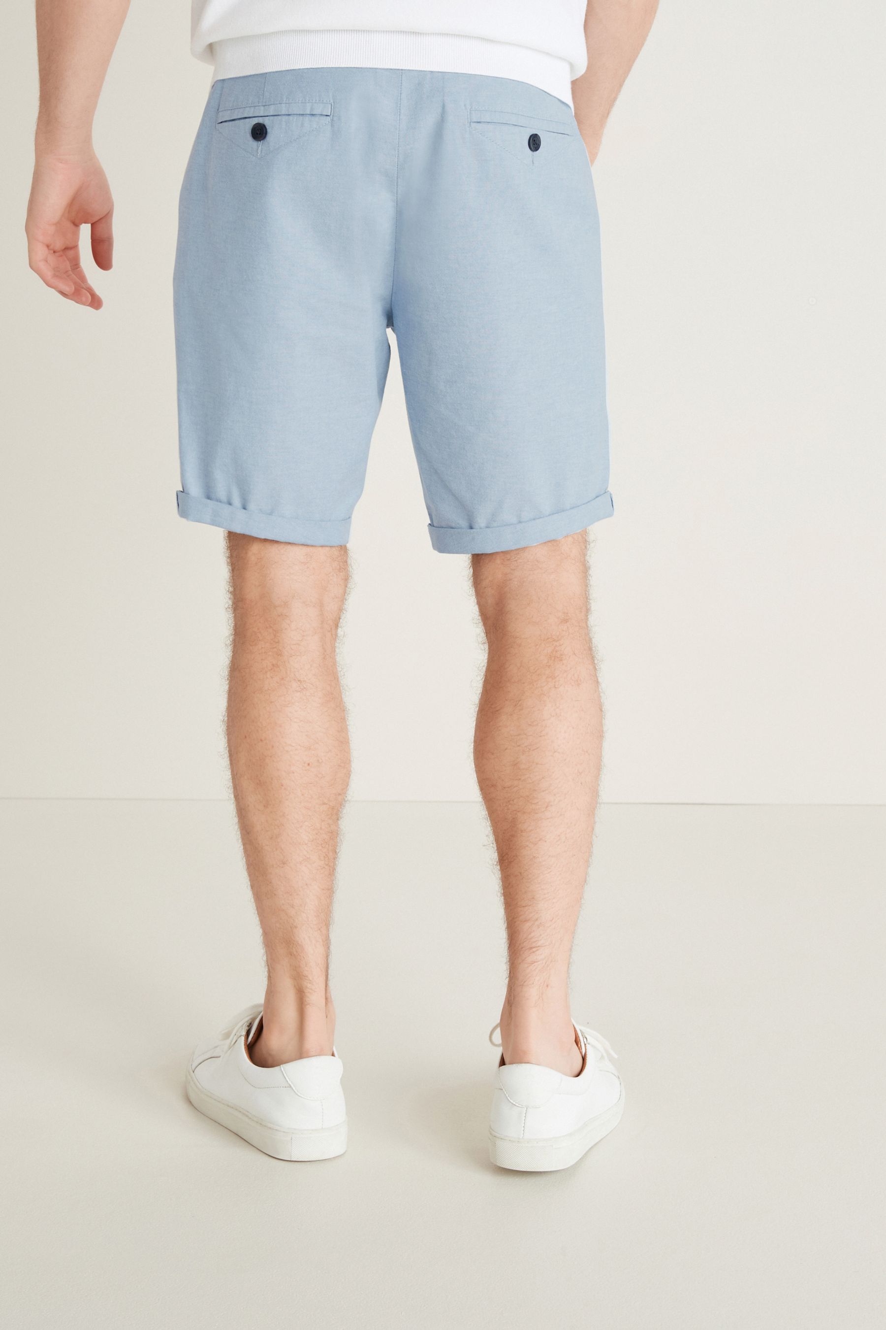 Belted Chino Shorts With Stretch