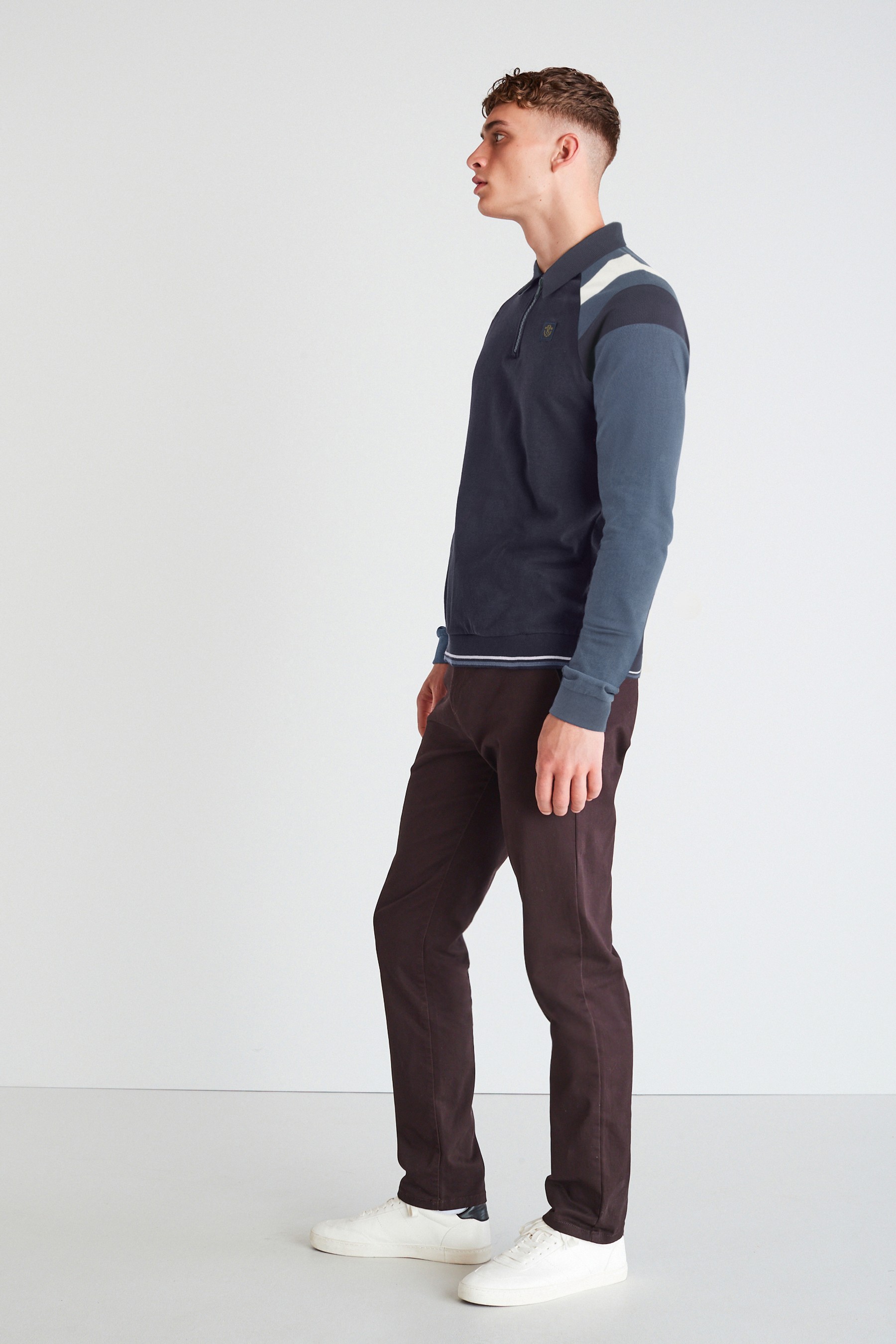 Stretch Chino Trousers Straight Fit