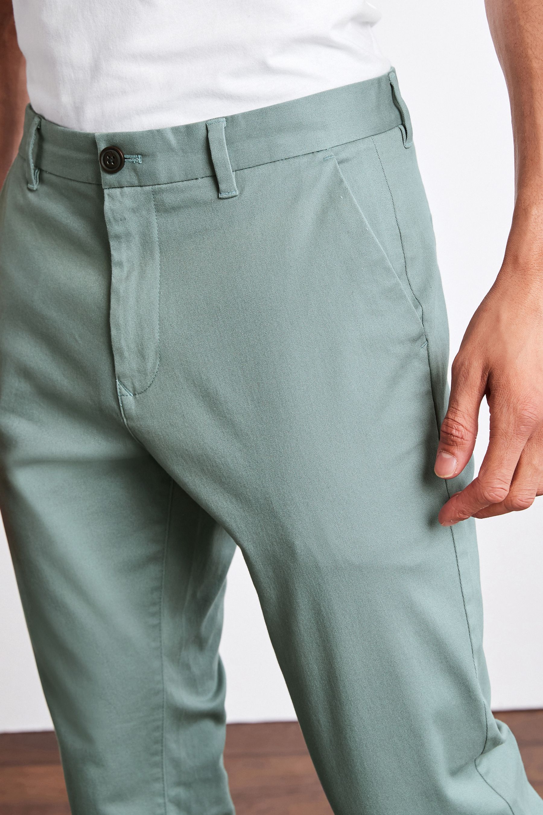 Stretch Chino Trousers Slim Fit