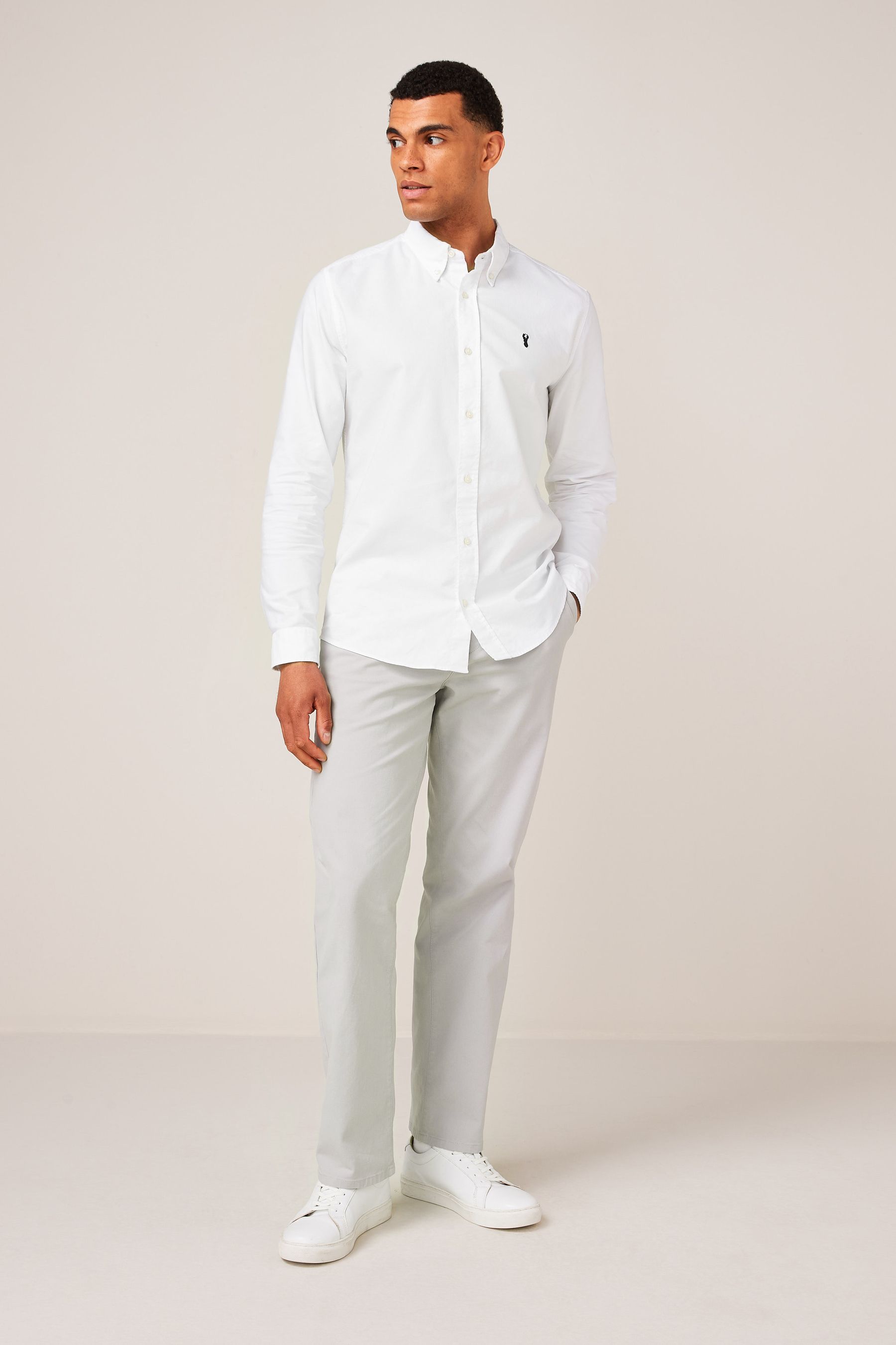 Stretch Chino Trousers Relaxed Fit