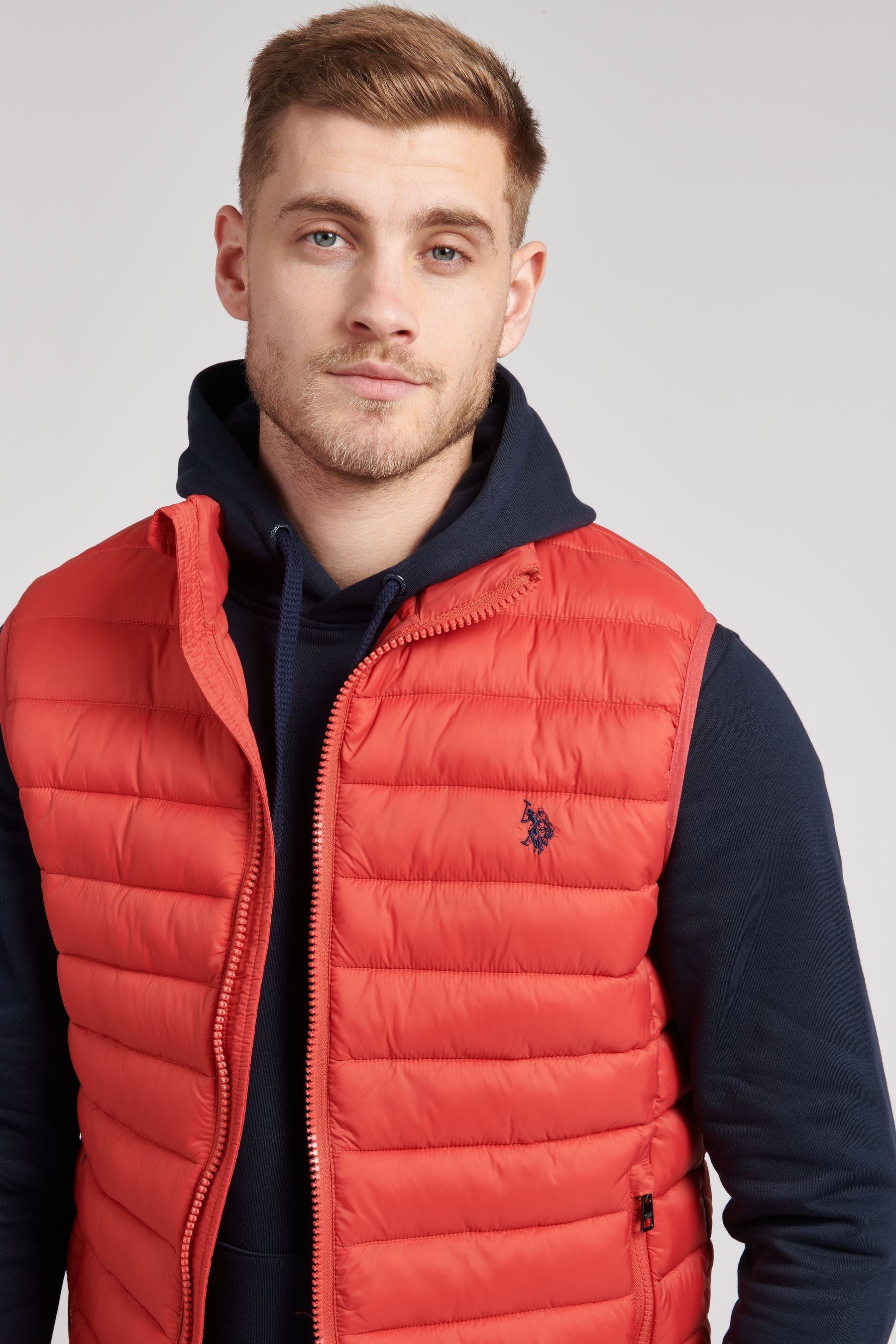 U.S. Polo Assn. Blue Thin Bellow Gilet