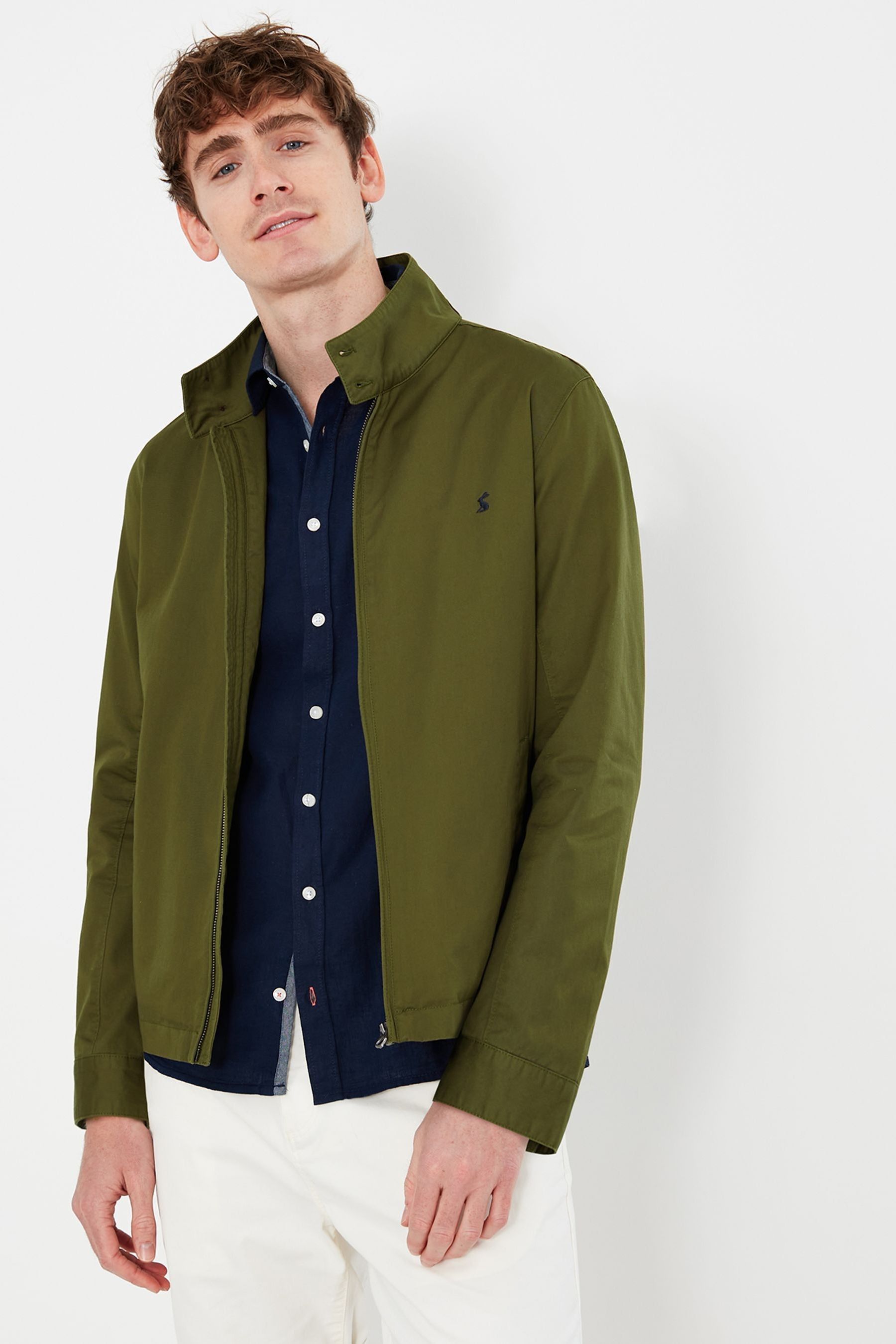 Joules Green Cotton Harrington Jacket