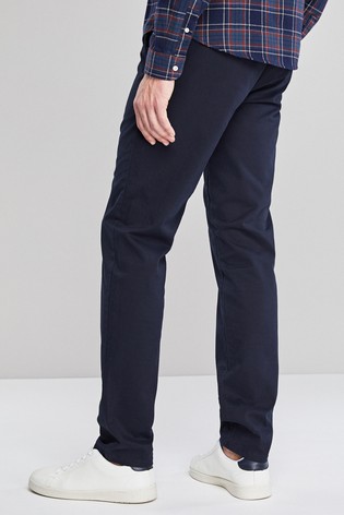 Stretch Chino Trousers Straight Fit