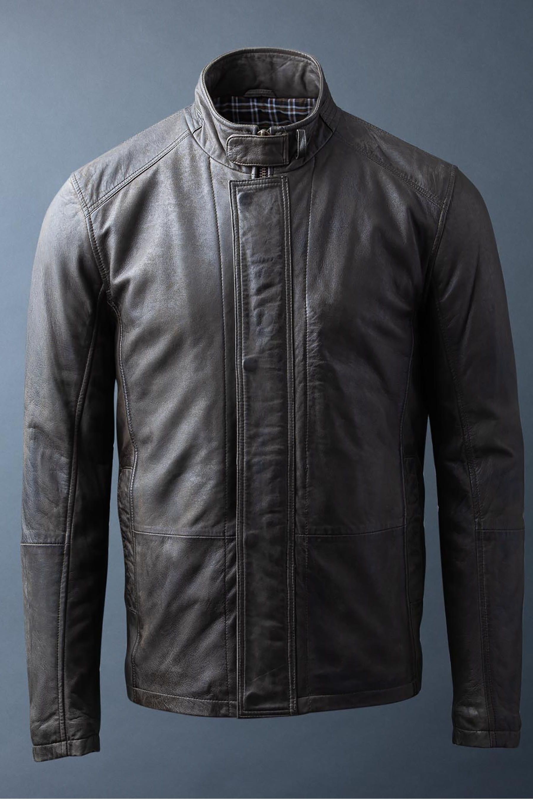 Lakeland Leather Benjamin Brown Leather Coat