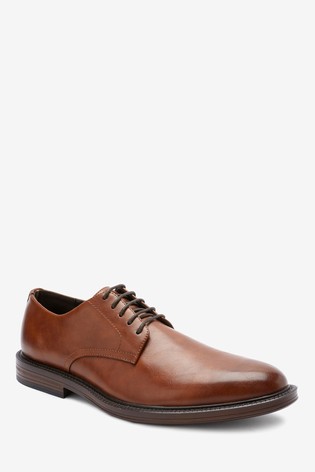 Contrast Sole Derby Shoes