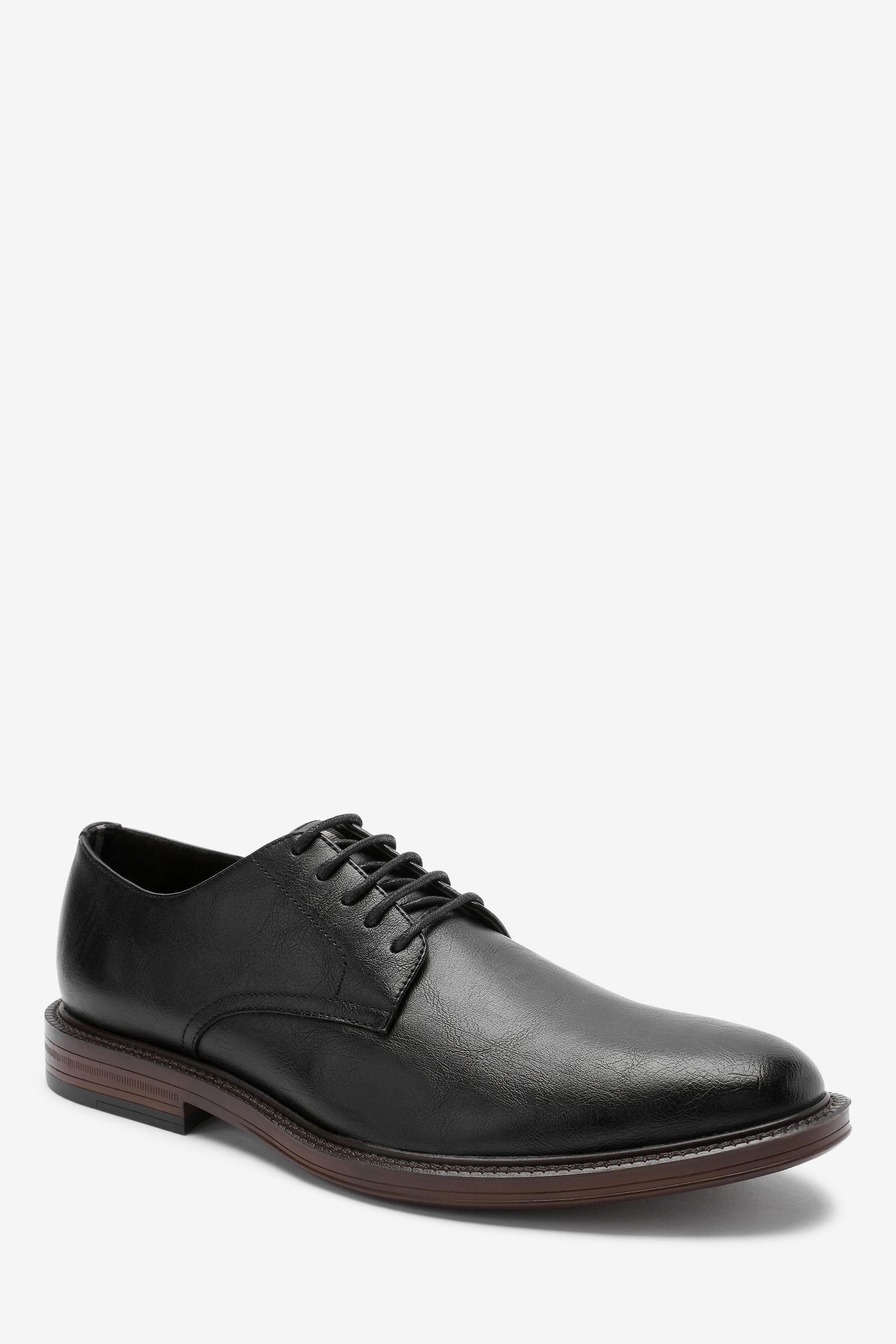 Contrast Sole Derby Shoes