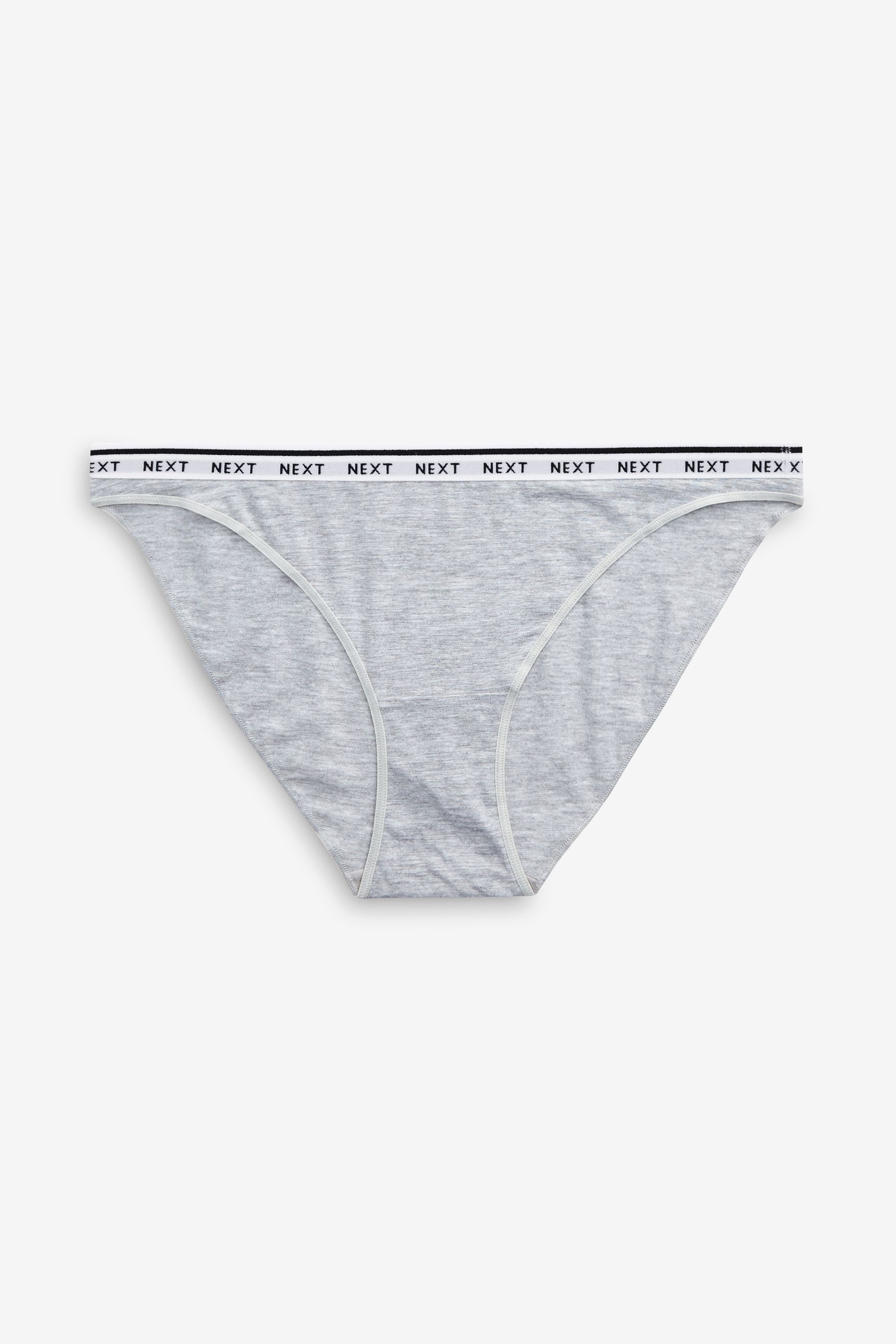 Cotton Rich Logo Knickers 4 Pack High Leg