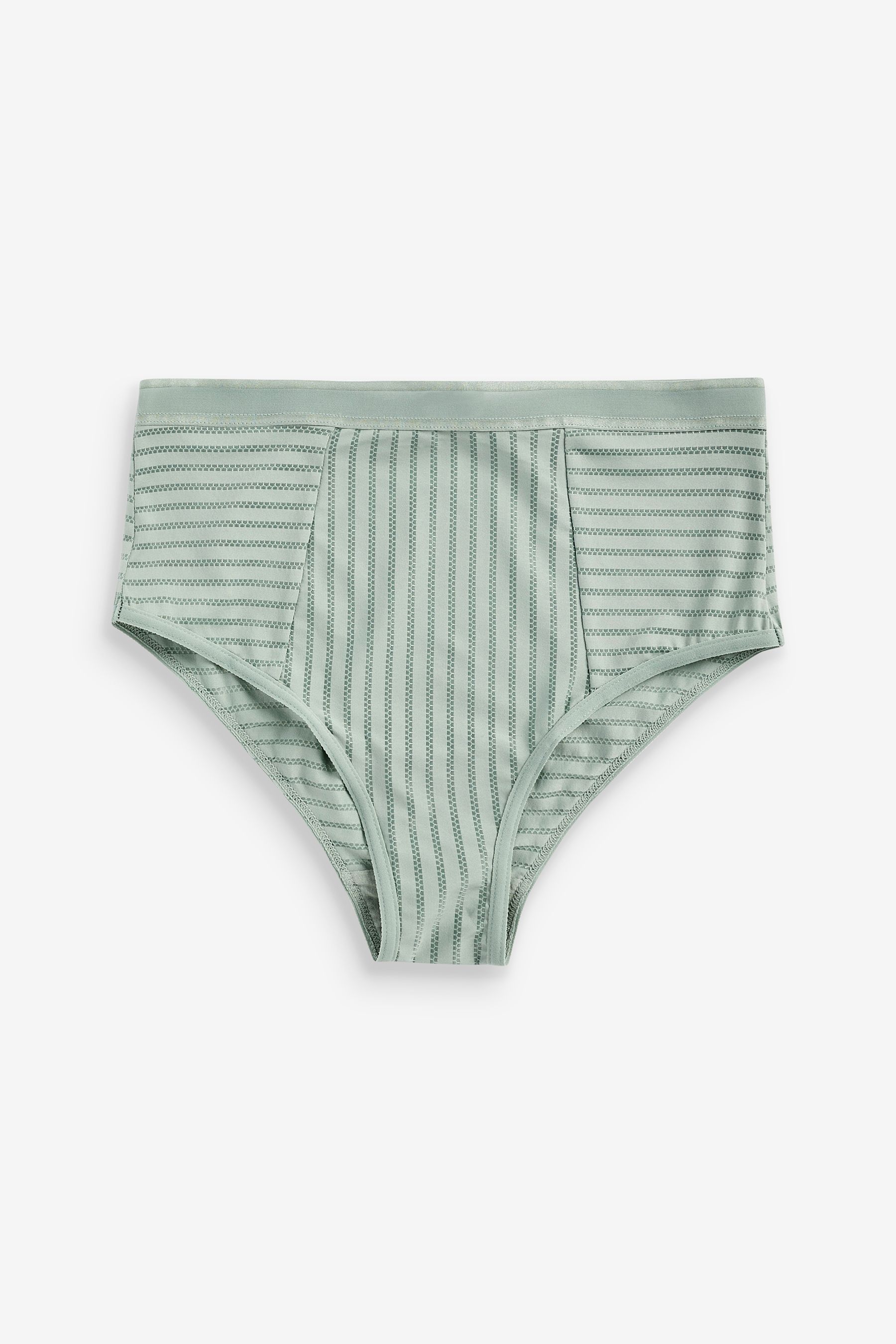 Stripe High Waist Knickers 2 Pack