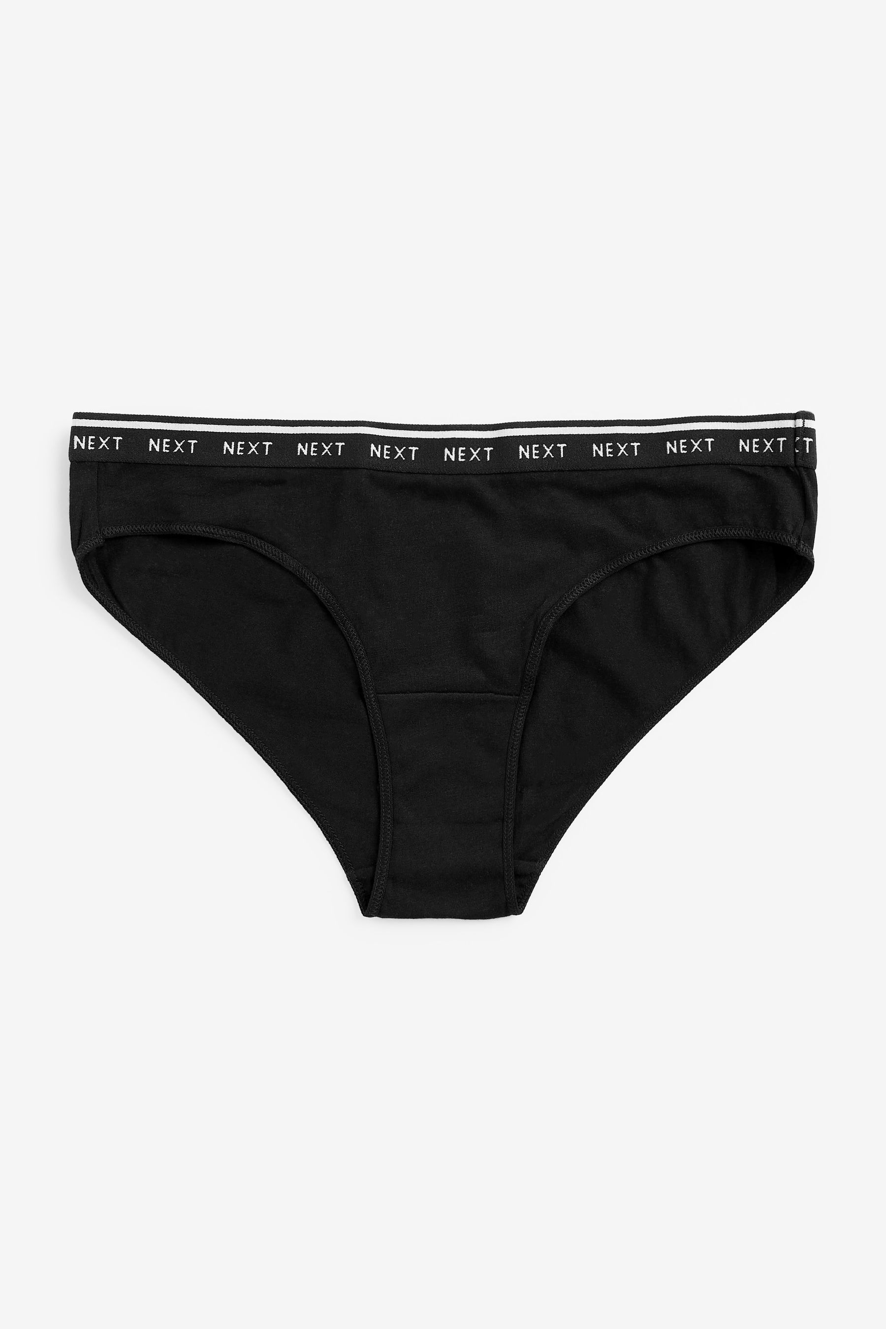 Cotton Rich Logo Knickers 4 Pack Bikini