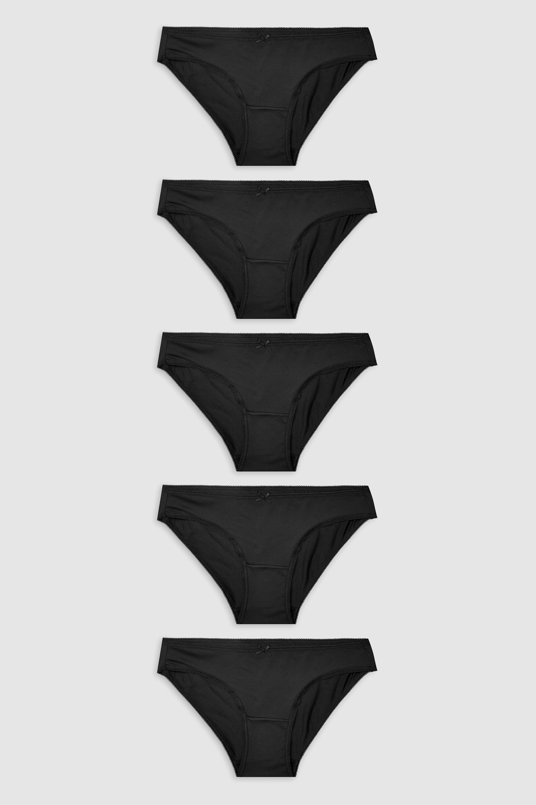 Microfibre Knickers 5 Pack Bikini