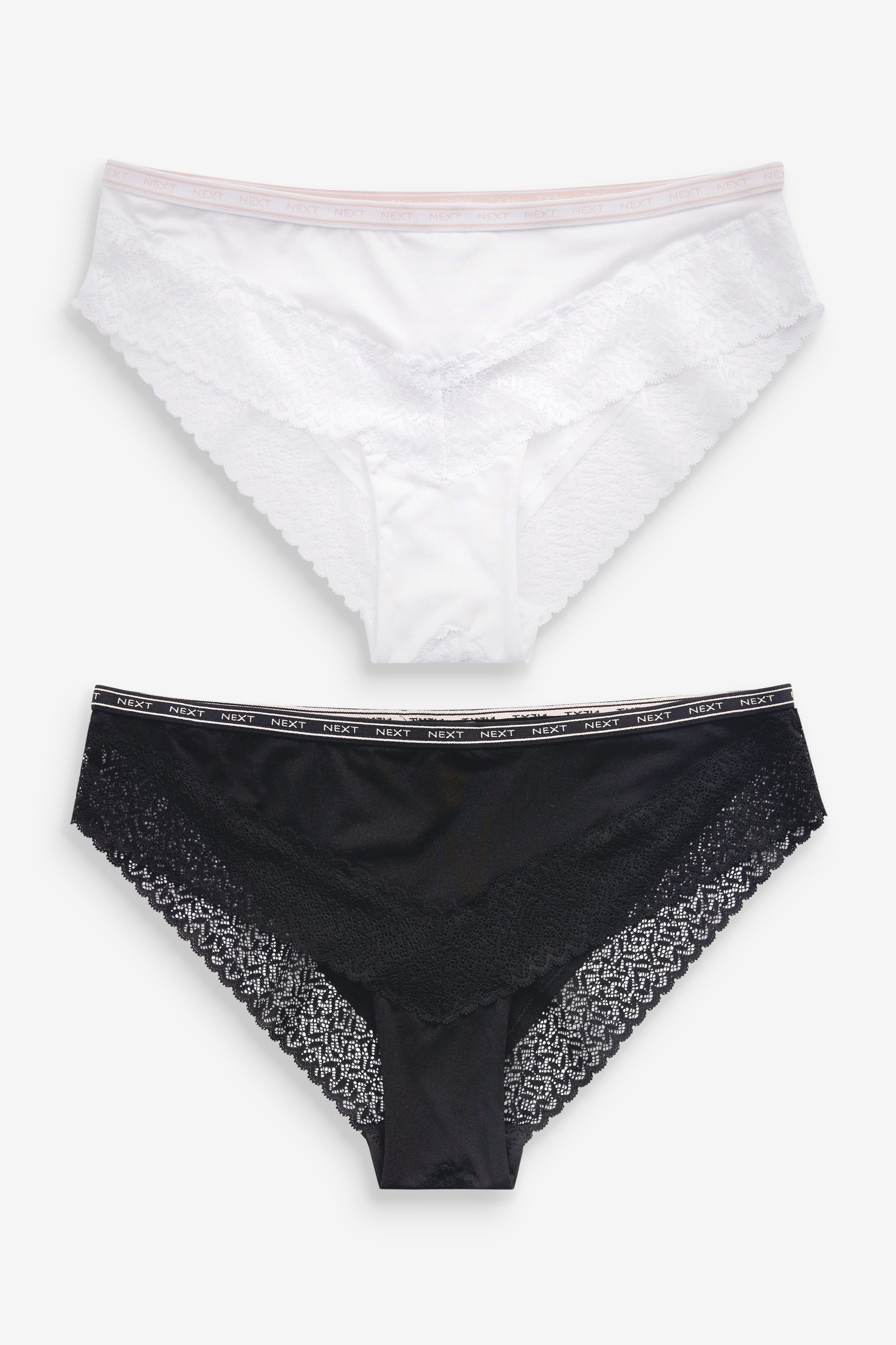 Logo Mesh Knickers 2 Pack Brazilian