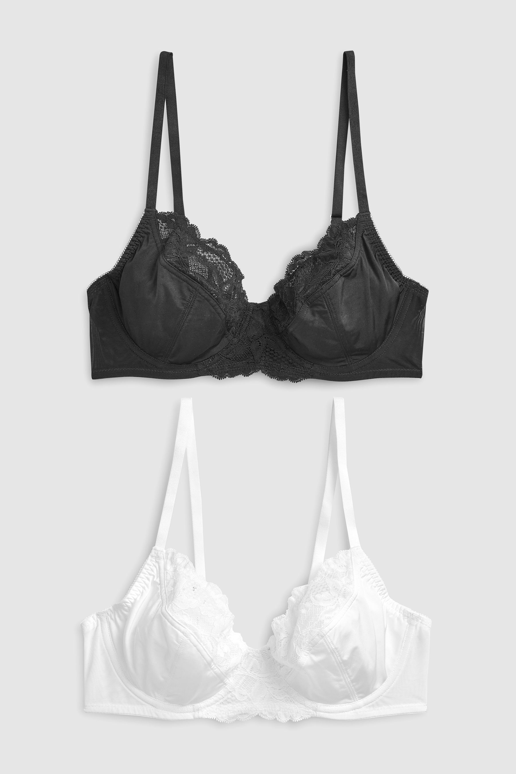 Non Pad Full Cup Bras 2 Pack