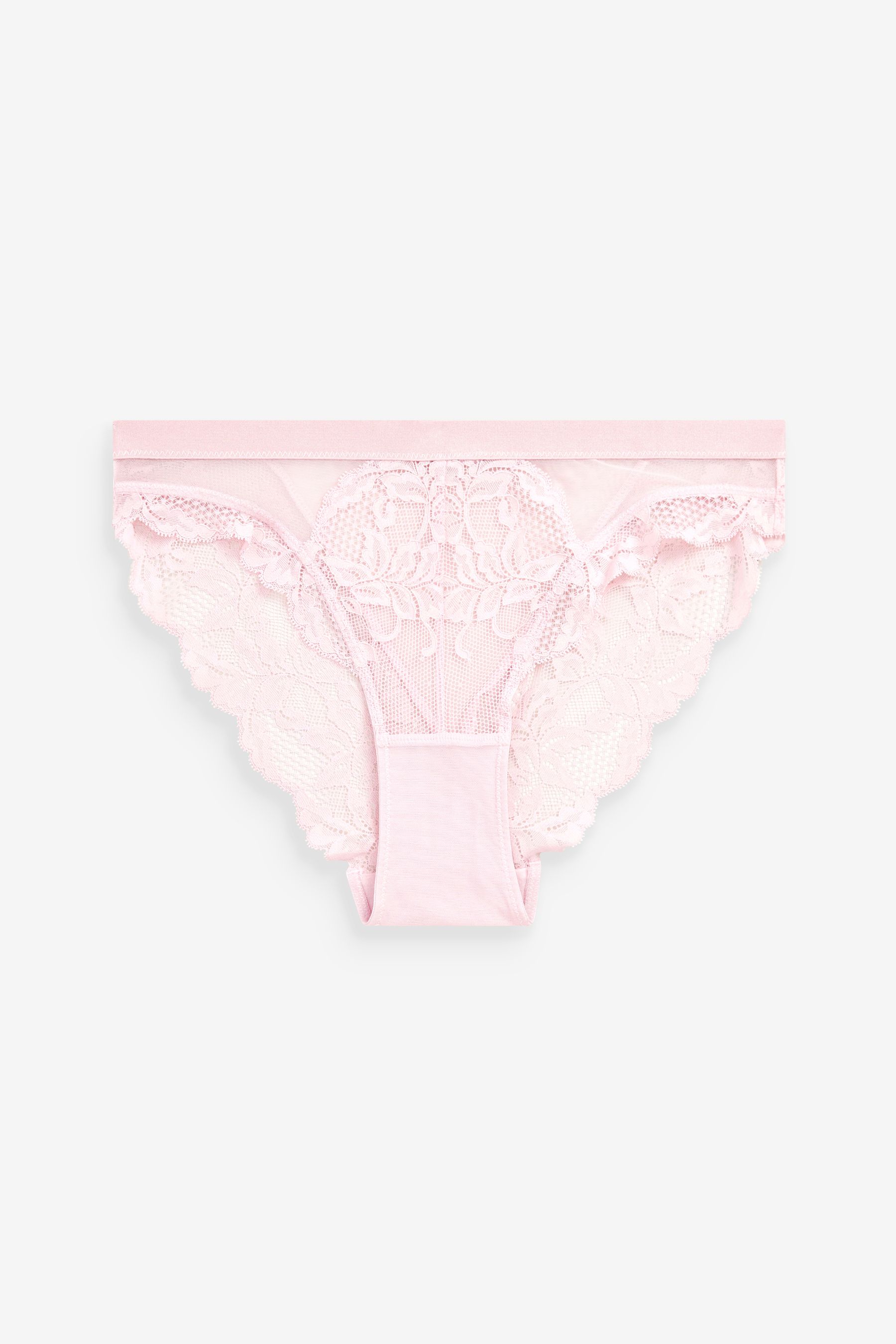 Lace Knickers 2 Pack High Leg