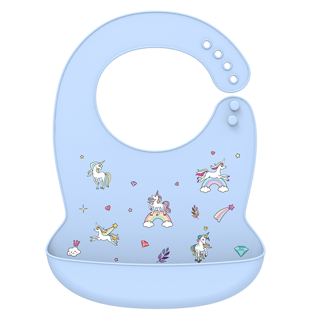 Baby Bib Silicone Water Resistant Saliva Dripping Bibs Banana Cartoon Newborn Feeding Soft Edible Baby Aprons Adjustable Burping Scarf