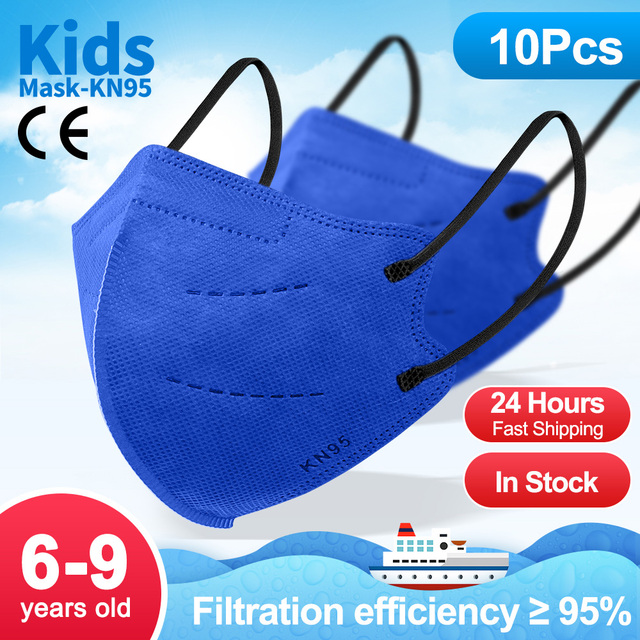 KN95 Kid Face Masks FFP2 Children's Mask 4 Ply Filtration Mask Boy and Girl Dust-proof Face Mask ffp2Mask Mascarillas