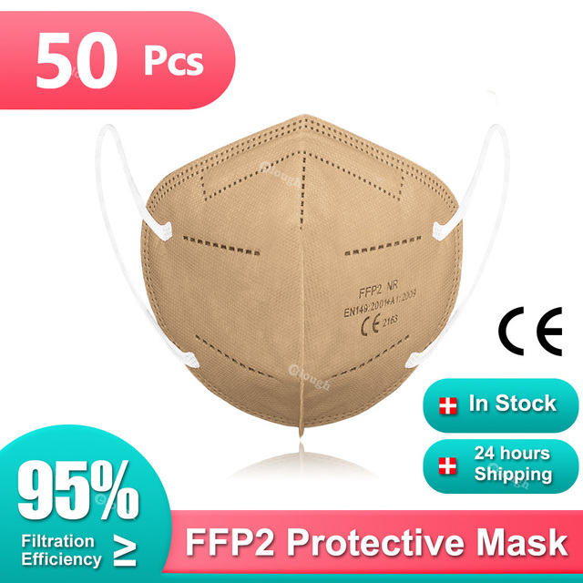 FFP2 أقنعة KN95 Mascarillas هومولوكادا 5 طبقات ffp2fan CE قناع الجهاز التنفسي FPP2 قناع وجه واقي KN 95 Masque الكبار