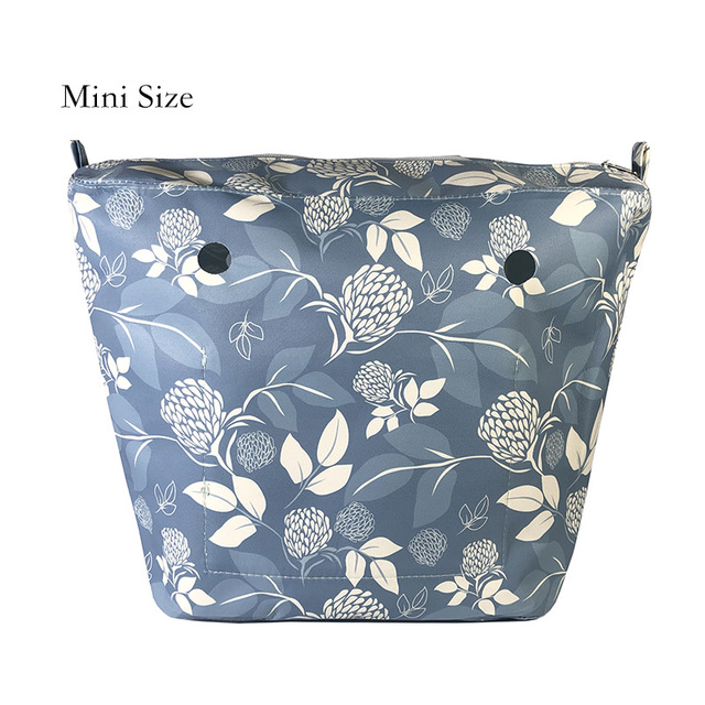 Floral trim waterproof inner insert, classic small inner pocket, handbags accessory