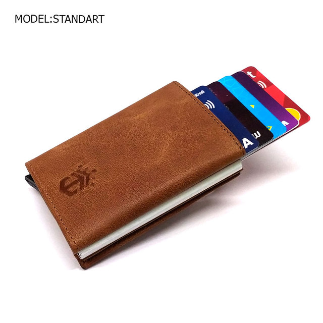 smart wallet business card holder genuine cowhide handmade smart automatic card holder men gift distributions card holder wallet wallet men card holder purse cards wallet money purse men's wallet id card holder men's wallets