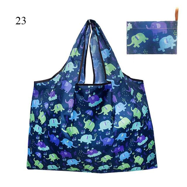 Thickened Folding Shopping Storage Bag Large Capacity Reusable Grocery Bag Eco-friendly Supermarket Waterproof Shoulder Bag