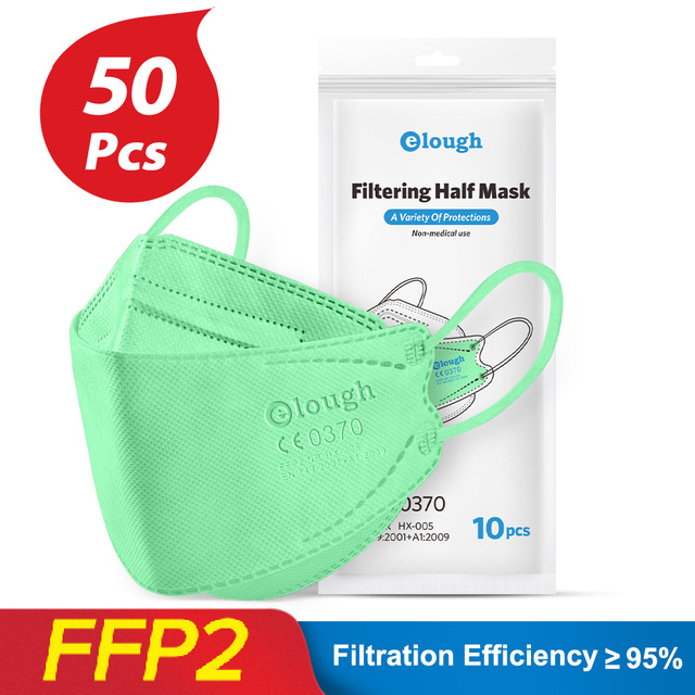 10-100pcs Health Approved FFP2 Masks KN95 Mascarillas CE Breathing Filter Fish Mask Protective ffp2mask Reusable Face Mask