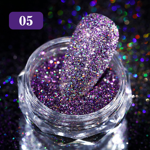 Born Pretty Reflective Glitter Powder Bright Light Shining Nail Chrome Pigment Dust Powder Nail Decoration for Gel Polish